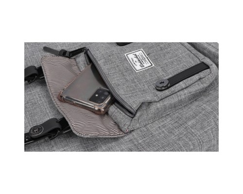 Рюкзак шкільний Bodachel Молодіжний Сірий (BS01-26-M)