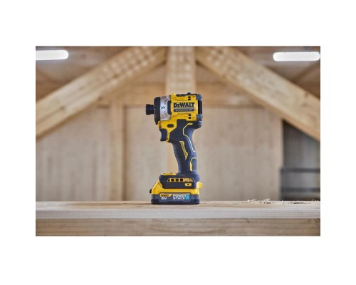 Шуруповерт DeWALT 18 В XR Li-lon PowerStack, безщітковий, 282 Нм, TSTAK, 2x1.7Ah (DCF860E2T)