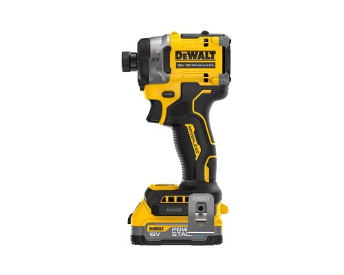 Шуруповерт DeWALT 18 В XR Li-lon PowerStack, безщітковий, 282 Нм, TSTAK, 2x1.7Ah (DCF860E2T)
