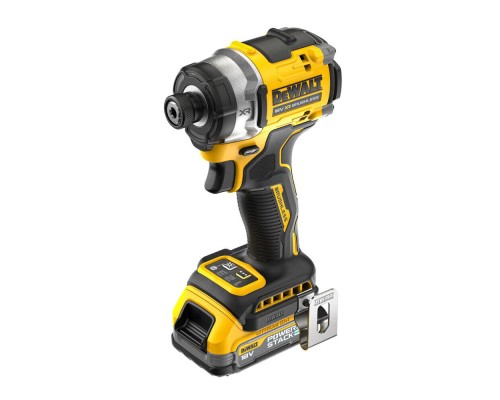 Шуруповерт DeWALT 18 В XR Li-lon PowerStack, безщітковий, 282 Нм, TSTAK, 2x1.7Ah (DCF860E2T)