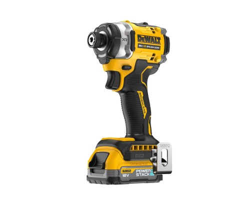 Шуруповерт DeWALT 18 В XR Li-lon PowerStack, безщітковий, 282 Нм, TSTAK, 2x1.7Ah (DCF860E2T)