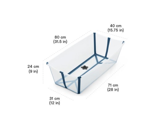Ванночка Stokke Flexi Bath XL Складна Біла (535901)