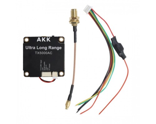 Відеопередавач (VTX) AKK Ultra Long Range 5W 4.9G-6G 96CH (TX5000AC)