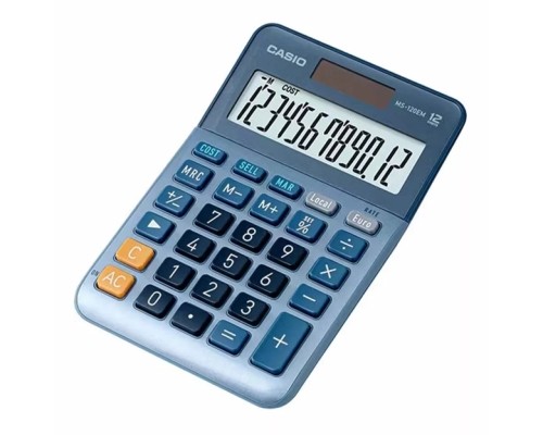 Калькулятор Casio MS-120EM-W-EP, блакитний (CALC-CAS-MS-120EM-W)