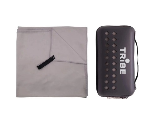 Туристичний рушник Tribe з мікрофібри в чохлі Pocket Towel 60х120 L Grey (T-LC-0001-L-grey)