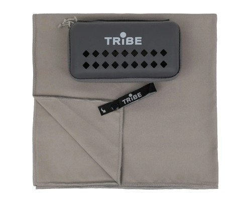 Туристичний рушник Tribe з мікрофібри в чохлі Pocket Towel 60х120 L Grey (T-LC-0001-L-grey)