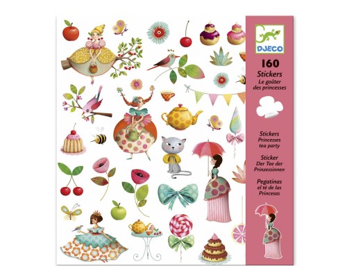 Набір для творчості Djeco Наклейки 160 шт Чаювання принцес (DJ08884)