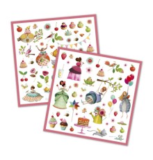 Набір для творчості Djeco Наклейки 160 шт Чаювання принцес (DJ08884)