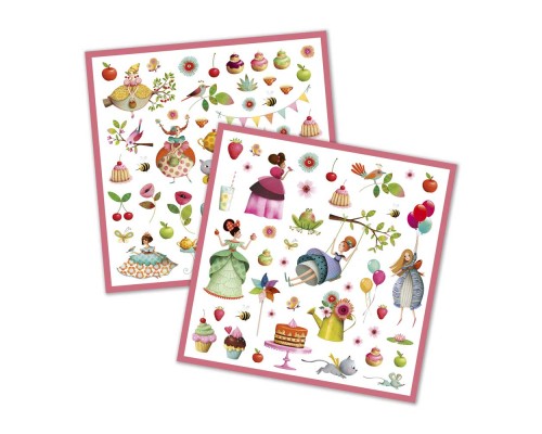 Набір для творчості Djeco Наклейки 160 шт Чаювання принцес (DJ08884)