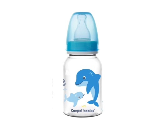 Пляшечка для годування Canpol babies PP LOVE&SEA 120 мл блакитна (59/300_blu)