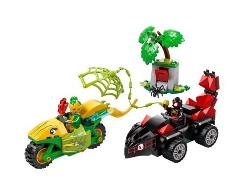 Конструктор LEGO Spidey Перегони на електромобілях з динозаврами (11198)
