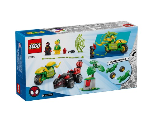 Конструктор LEGO Spidey Перегони на електромобілях з динозаврами (11198)