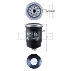 Фільтр паливний Mahle KC189