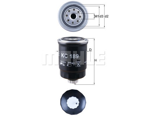 Фільтр паливний Mahle KC189
