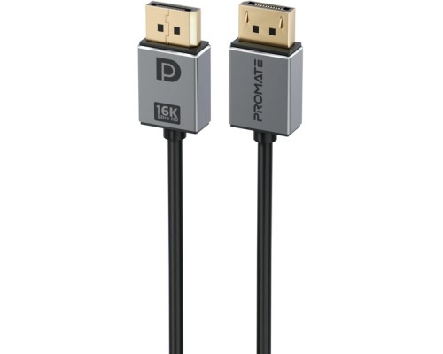 Кабель мультимедійний DisplayPort to DisplayPort v.2.0 dplink-16k.black Promate (dplink-16k.black)