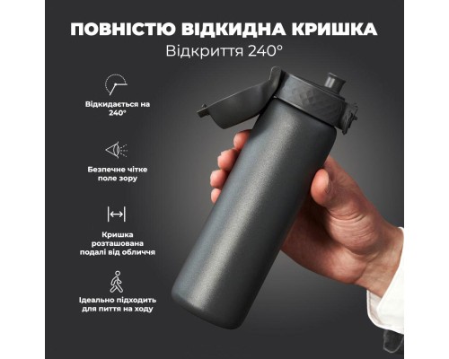 Пляшка для води ION8 OneTouch Vacuum Insulated 500 мл Grey (I8TS500GRY)