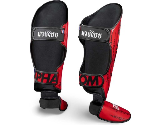 Захист гомілки і стопи Phantom Muay Thai Red S/M (PHSG2678-SM)