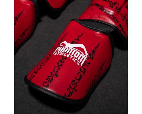 Захист гомілки і стопи Phantom Muay Thai Red S/M (PHSG2678-SM)