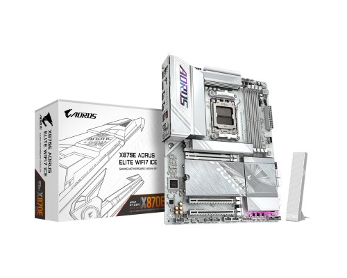 Материнська плата GIGABYTE X870E AORUS ELITE WIFI7 ICE (X870E A ELITE WIFI7 ICE)