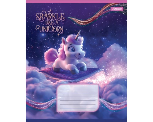 Зошит 1 вересня Unicorn А5 12 аркушів коса лінія (768129)