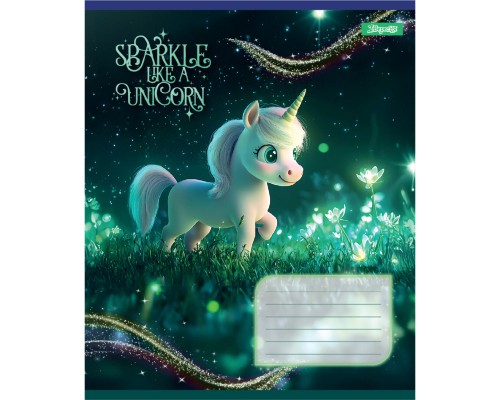 Зошит 1 вересня Unicorn А5 12 аркушів коса лінія (768129)