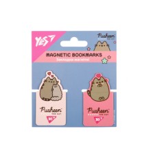 Закладки для книг Yes магнітні Pusheen, висікання, 2 шт (708396)