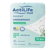 Пелюшки для малюків ActiLife Med Super 60 х 60, 10 шт (4820174981440)