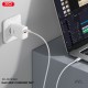 Зарядний пристрій XO CE16 67.5W USB-C PD45W + USB-A QC 22.5W White (CE16_White)