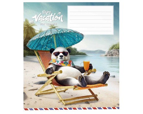 Зошит Школярик Cool vacation 12 аркушів лінія (012-3318L)