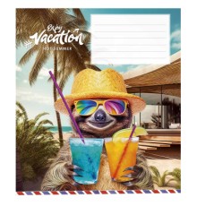 Зошит Школярик Cool vacation 12 аркушів лінія (012-3318L)