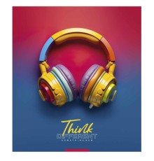 Зошит Школярик Think different 96 аркушів лінія (096-3395L)