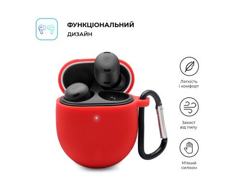 Чохол для навушників Armorstandart Hang Case для Google Pixel Buds Pro Red (ARM75405)