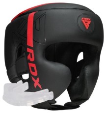 Боксерський шолом RDX F6 Kara Matte Red L (HGR-F6MR-L)