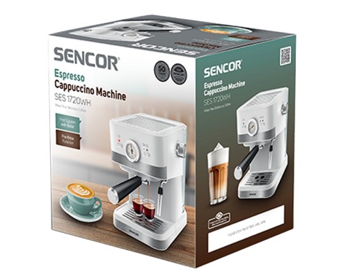 Ріжкова кавоварка еспресо Sencor SES 1720WH