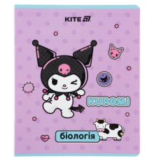Зошит Kite предметний Kuromi 48 аркуші, клітинка, біологія (HK25-240-7)
