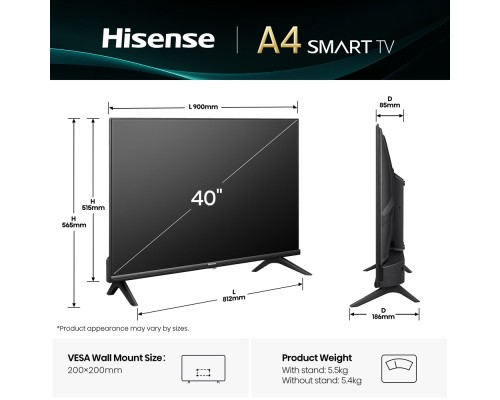 Телевізор Hisense 40A4Q