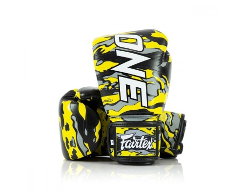 Боксерські рукавички Fairtex BGV-ONE X STBG (натуральна шкіра) 14 унцій (бинти в комплекті) (BGV-ONE_X_STBG_14oz)