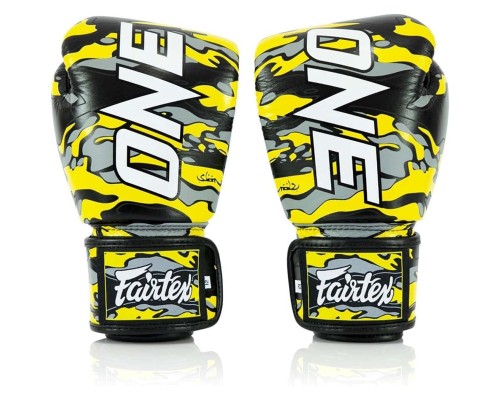 Боксерські рукавички Fairtex BGV-ONE X STBG (натуральна шкіра) 14 унцій (бинти в комплекті) (BGV-ONE_X_STBG_14oz)