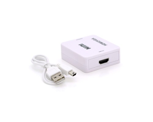 Перехідник HDMI F to VGA F 720P/1080P white Voltronic (YT-CM-HDMI/VGA)