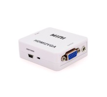 Перехідник HDMI F to VGA F 720P/1080P white Voltronic (YT-CM-HDMI/VGA)