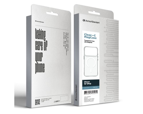 Чохол до мобільного телефона Armorstandart Clear-C MagCase Apple iPhone 17 Pro Transparent (ARM87401)