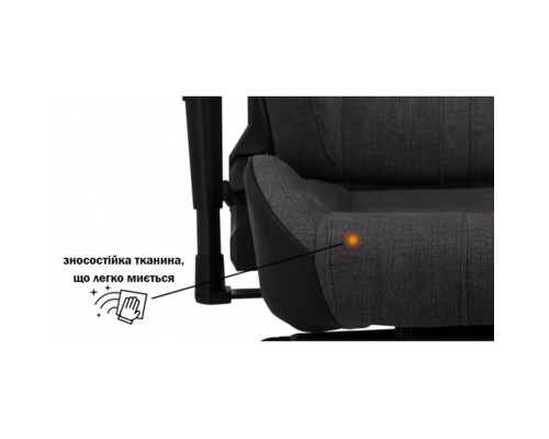 Крісло ігрове GT Racer X-8009 Dark Gray/Black (X-8009 Fabric Dark Gray/Black)