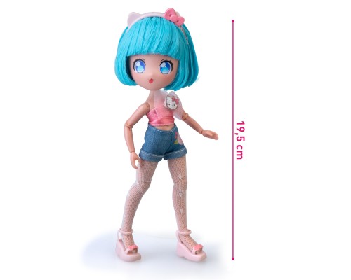 Лялька 4SF Manga Dolls Hello Kitty Красуня Пінк на скутері (HKTF3000)