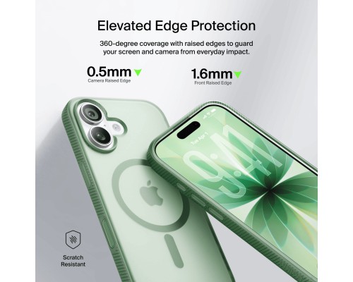 Чохол до мобільного телефона Belkin Magnetic Protective Grip iPhone 17 Sage (MSA034HQSE)