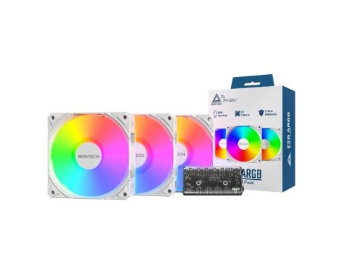 Кулер до корпусу MONTECH E28 ARGB 3 PACK (W)
