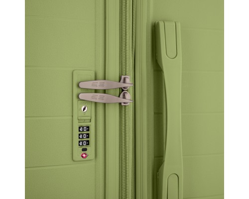 Набір валіз 2E Aero (M+S), оливково-зелені (2E-SPP-AERO-SET2-MG)