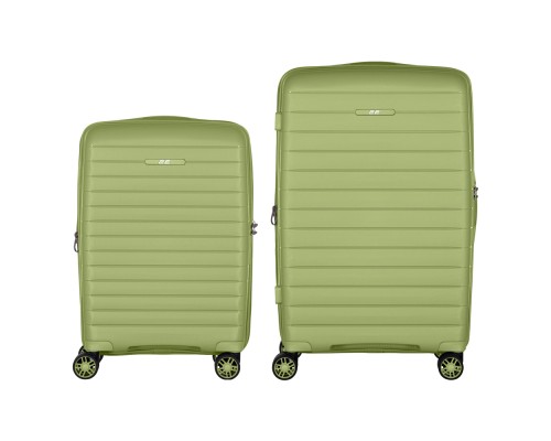 Набір валіз 2E Aero (M+S), оливково-зелені (2E-SPP-AERO-SET2-MG)