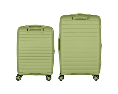 Набір валіз 2E Aero (M+S), оливково-зелені (2E-SPP-AERO-SET2-MG)