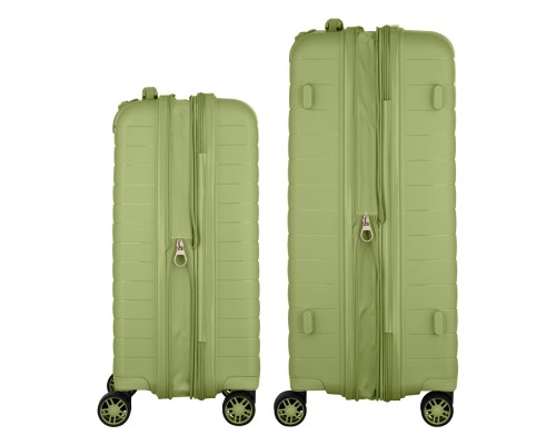 Набір валіз 2E Aero (M+S), оливково-зелені (2E-SPP-AERO-SET2-MG)
