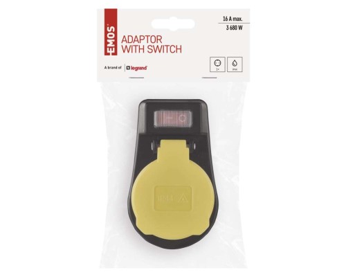 Розетка EMOS 16A 250V IP44 одинарна (P00292)